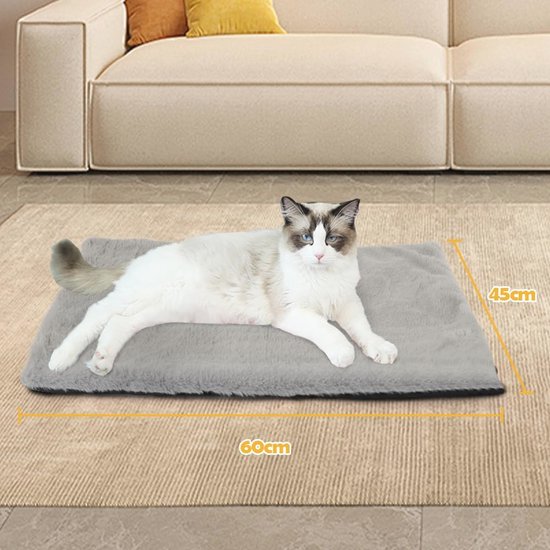 Photect Zelfverwarmende Kattendeken - Warm, Wasbaar En Antislip (Grijs)