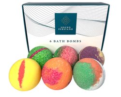 Sogno Persiano Geschenkset Spa Bruisballen voor bad Hydrateren Ontspanning Natuurlijk Antioxidanten - Bath Bombs Cadeau voor Vrouwen en Mannen - Avocado Olie - Vitamine C & E - Vegan - Verjaardag Verrassing - Moederdag