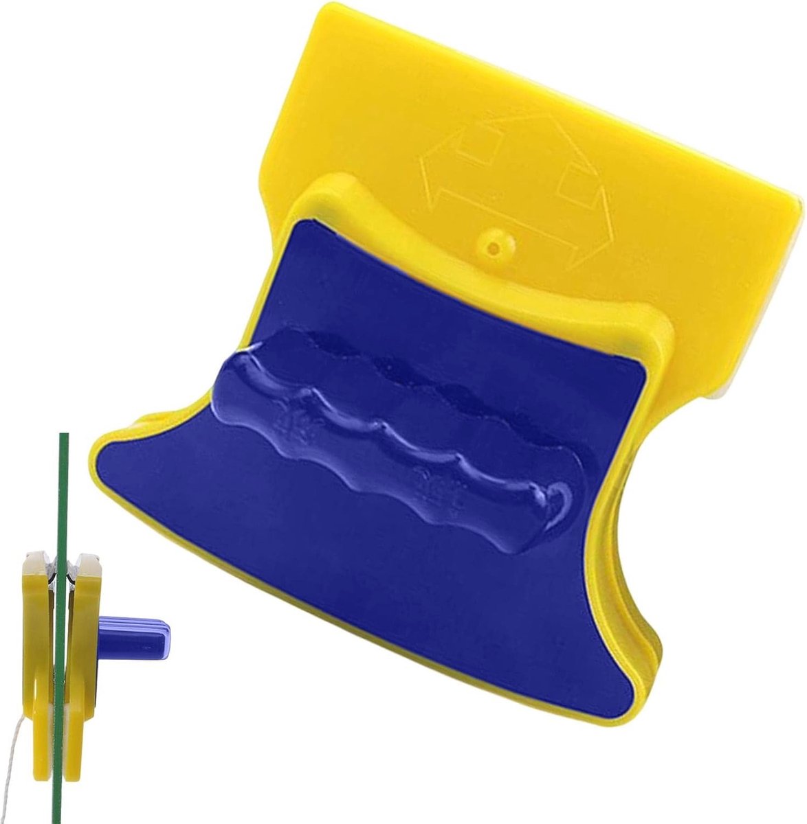 Goedkoopste Dubbelzijdige Magnetische Raamreiniger met Veiligheidskoord - Glasreiniger voor Ramen, Auto's en Doucheschermen