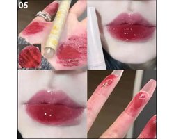 LIPGLOSS POTLOOD - Hydraterende Glanspotlood – Semi-transparant - Stralende Lippen – Lippenverzorging – Balsem - Vegan - Waterbestendig - Lippenverzorging – Natuurlijke Oliën - Ook voor Lippenstift - Voedende, Volle en Zachte Lippen- 5 LIEFDE