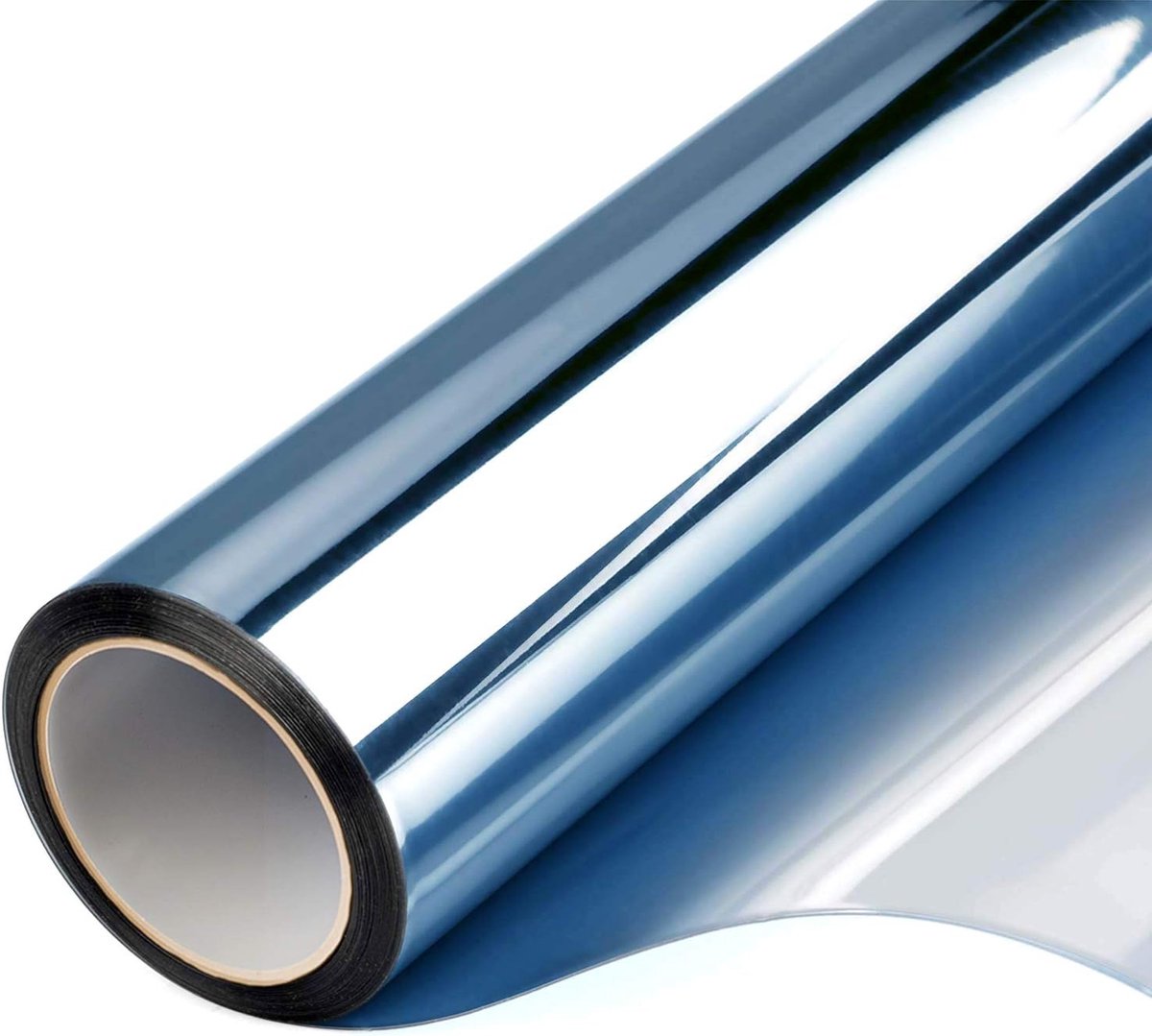Solacis Privacy Folie Raam - Raamfolie - Folie Raam - Zichtwerend - Anti Inkijk Raamfolie - Must have voor uw privacy! Blauw Zilver