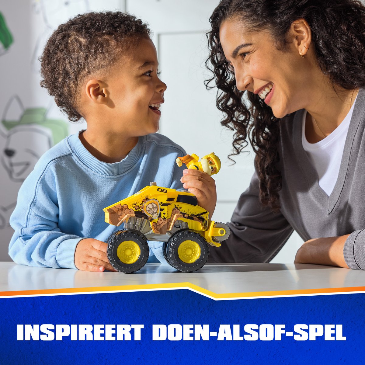 PAW Patrol Reddingswagens - Bulldozer met Rubble speelfiguur - Speelgoedauto — afbeelding 10