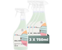 Sile Chemicals GRILL NEW – Grill- & Ovenreiniger – Spray 3x 750ml – Voor Horeca & Grootkeuken – Professioneel Gebruik – HACCP Geschikt