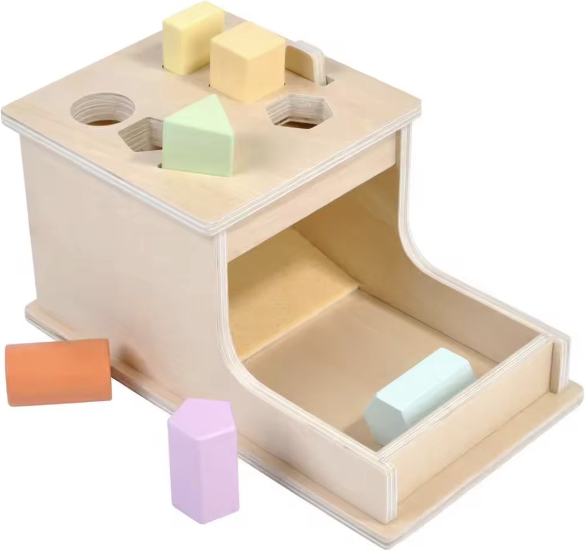 Myka's Vormen Box - Sensorisch Speelgoed - Vanaf 1 jaar - Hout - Montessori — afbeelding 2