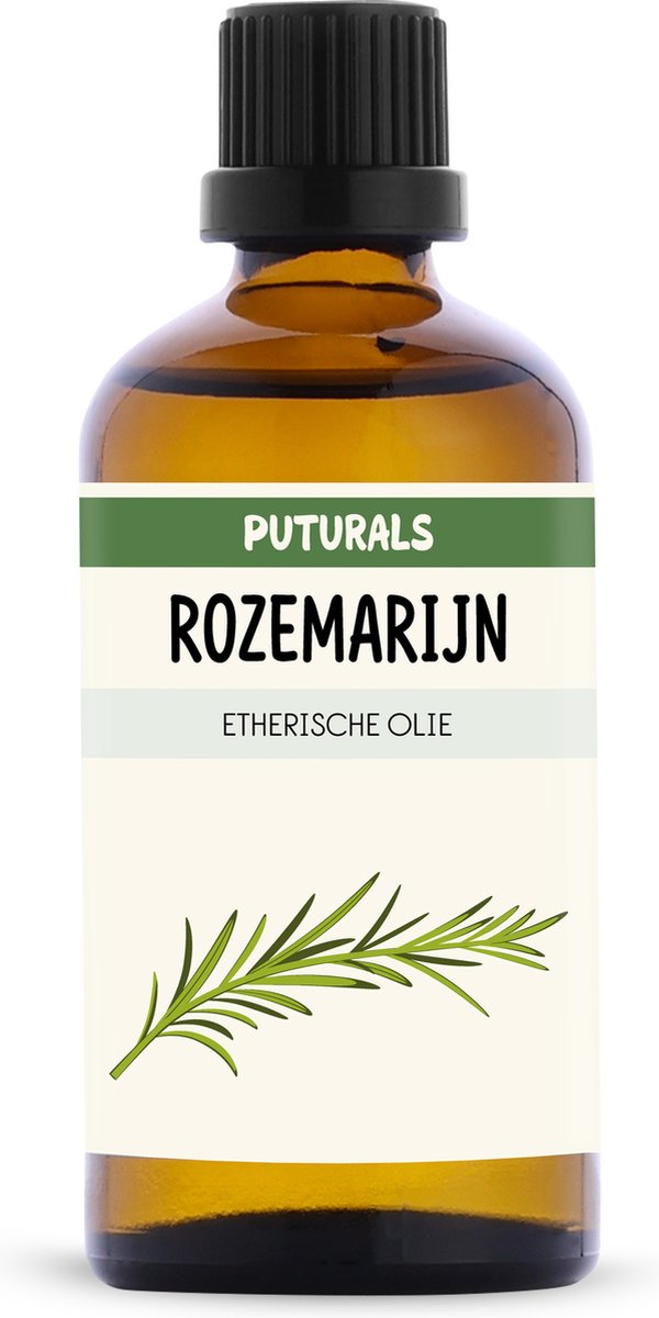 Goedkoopste Puturals Rozemarijn Olie 100 Biologisch - 100ml - Puur en Vegan Haarolie - Rosemary Oil voor Haarverzorging en Haargroei - Rozemarijn Haarolie rijk aan Vitamines