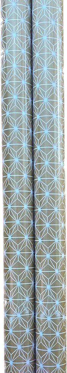 FESTIVE GIFTS Inpakpapier - Cadeaupapier - 300 x 70cm - 2 rollen - Kerst - Luxe Cadeauverpakking - Kleurrijk