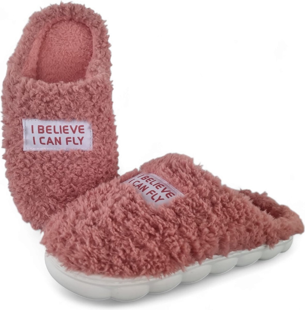Chaussons Unisexe Confortables Kiara Shoes - Rose/Ivoire - Taille 35 à 42 - Neuf