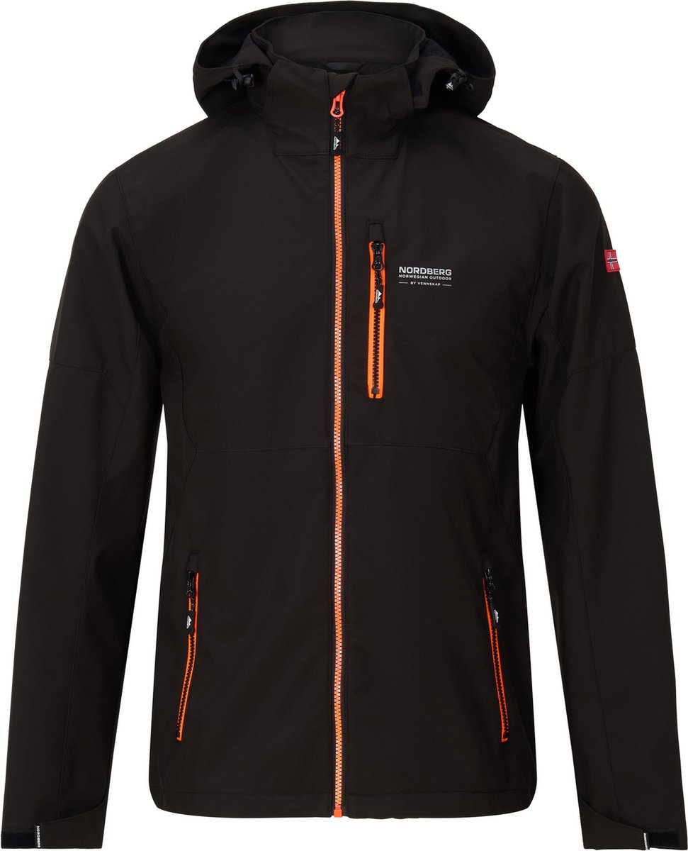 Nordberg Dag Softshell Outdoor Zomerjas Heren Zwart