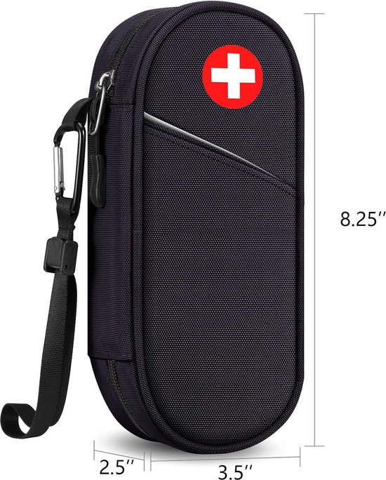 EpiPen Medische Draagtas - Astma inhalator - Anti-histamine - Koeltas - Zwart van Medtenk — afbeelding 2