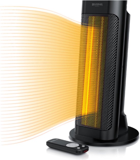 BRANDSON® Elektrische Verwarming - Elektrische Kachels - Keramische Kachel - Wandkachel - Keramische Verwarming - Elektrische Kachel - Keramische Kachel Energiezuinig - Keramische Elektrische Kachel - Heater - Ventilatorkachel