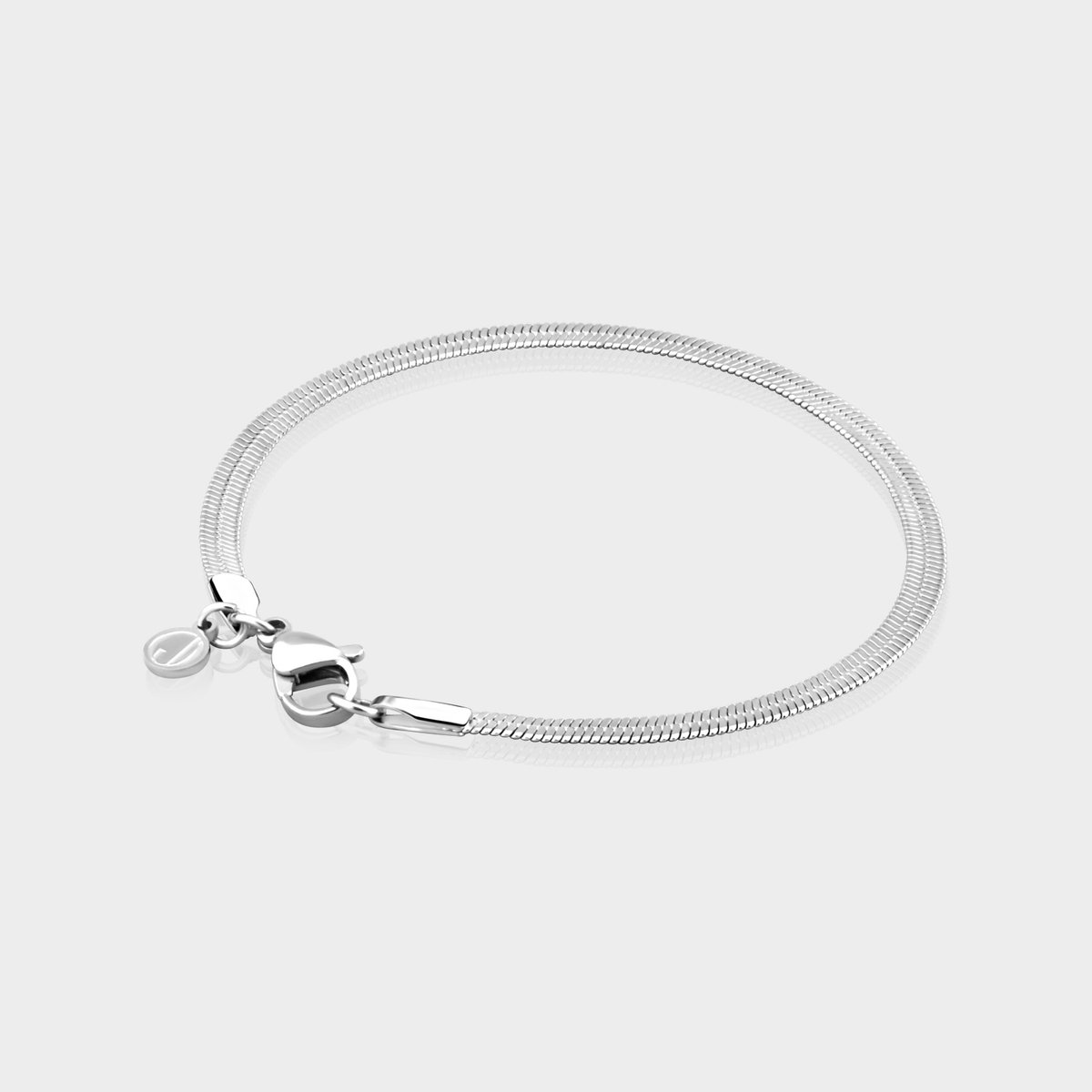 Herringbone Armband 3 mm - Zilveren Schakelarmband - 19 cm lang - Armband Heren - Olympus Jewelry