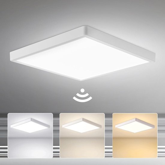 LED plafondlamp 3772 met 2 frames, zwart