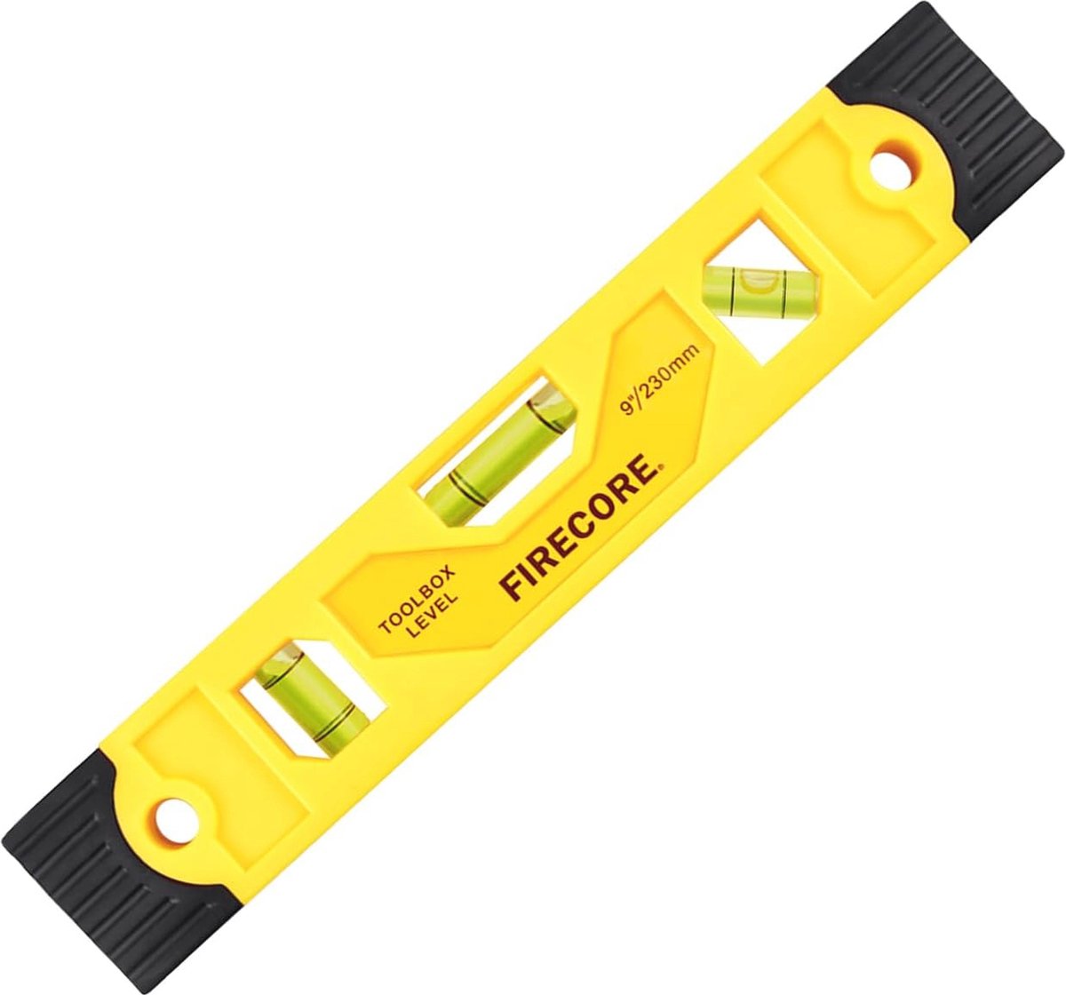 Magnetische torpedo waterpas 9-inch - Schokbestendig, met 3 bellen voor 45°, 90°, 180°