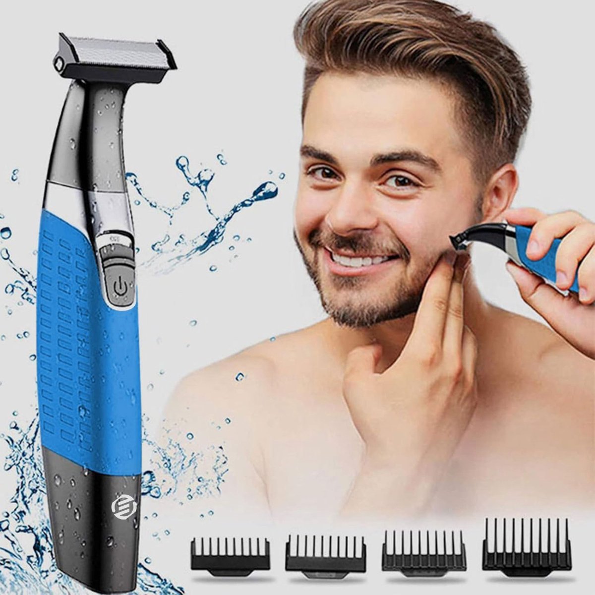 Equivera Bodygroomer Mannen - Trimmer Heren - Body Trimmer Mannen - Veilig Scheren - Scheerapparaat - Schaamhaar Trimmer Mannen - Trimmer Mannen Schaamstreek