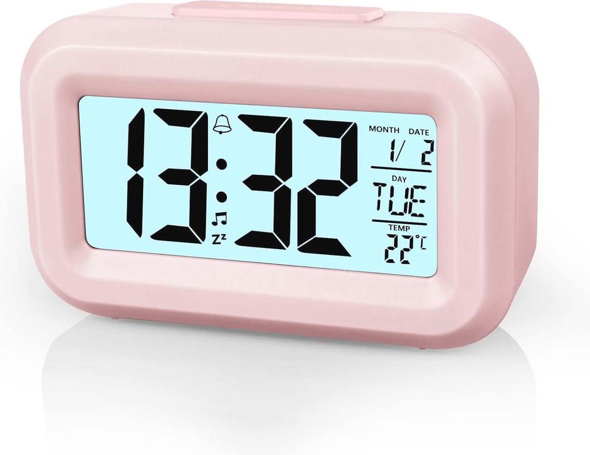 Digitale wekker met LEDdisplay en instelbare sluimerfunctie  Thermometer datum timer en lichtregeling