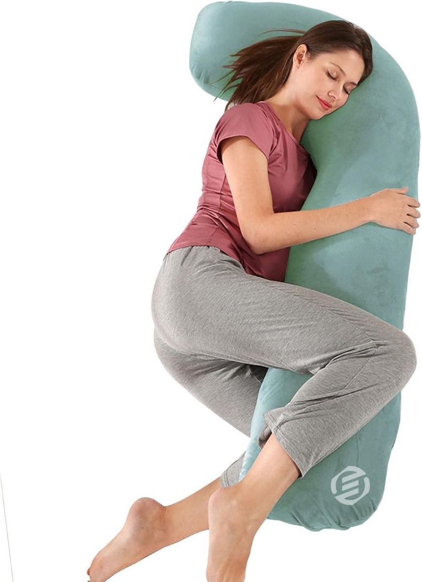Goedkoopste Equivera Zijslaapkussen Volwassenen - Zijslaapkussen - Lichaamskussen Zijslaper - Zijslaap Kussen Volwassenen - Zwangerschapskussen - Voedingskussen - Borstvoedingskussen - Body Pillow - Voor een comfortabele nachtrust!