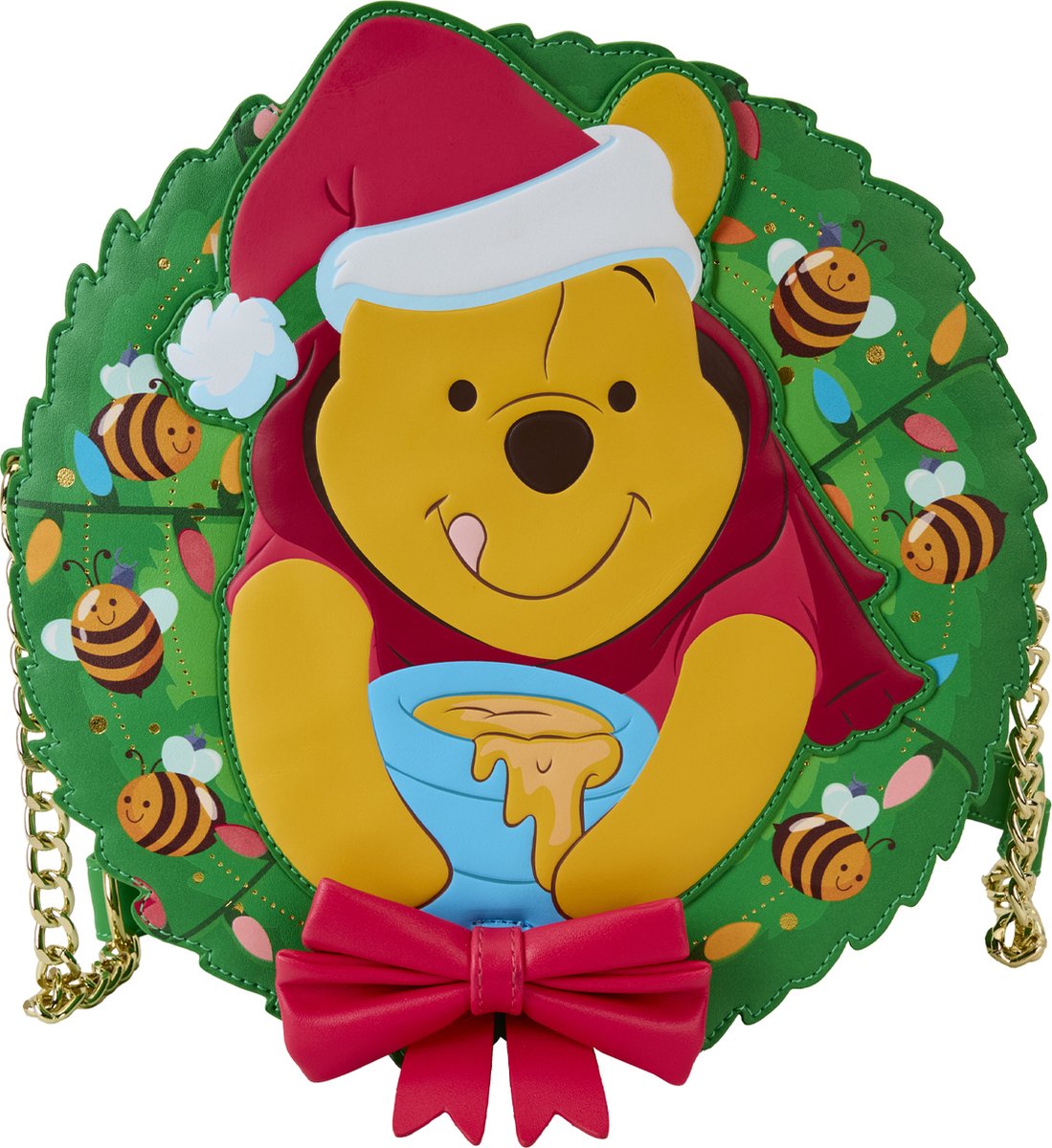 Disney Loungefly Crossbody Bag Winnie the Pooh Wreath