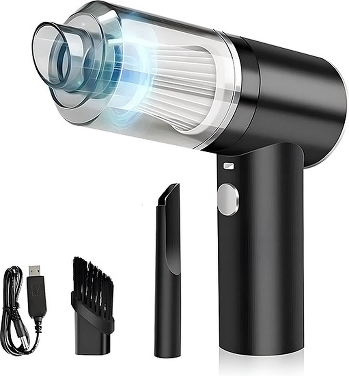 Rolgno Handheld Stofzuiger, Oplaadbare 9KPA Krachtige Zuigkracht Auto Stofzuiger Snoerloos met