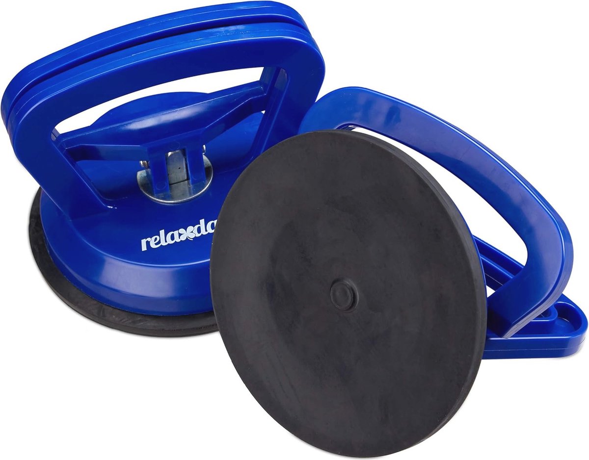 Vacuüm glasdrager set van 2 voor tegels en spiegels - tot 45 kg - Ø 12 cm zuignap