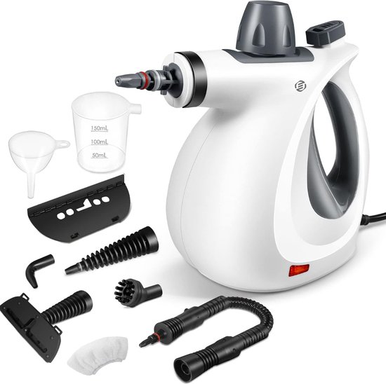 Stoomreiniger, 2500 W stoomreiniger, handapparaat met 17 accessoires