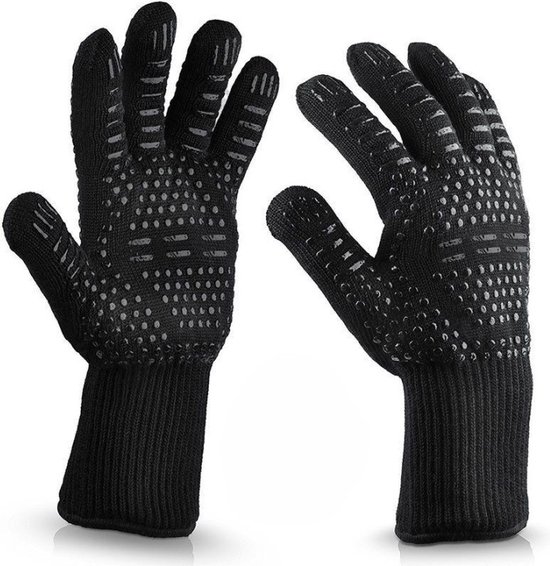 TENNEKER Barbecue Handschoen met silicone-coating zwart kopen