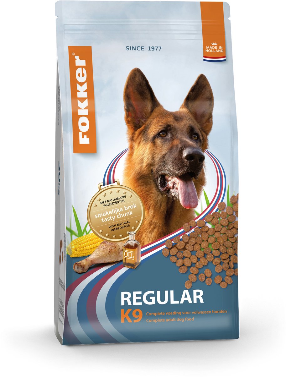 Fokker Regular K9 Hondenvoer 20 kg