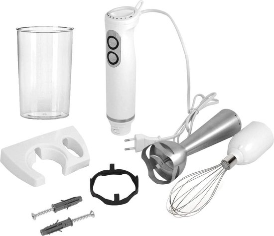 500W Roestvrij Staal Staafmixer Set - Pureerstaaf, Handmixer en Hakselaar van Merkloos — afbeelding 3