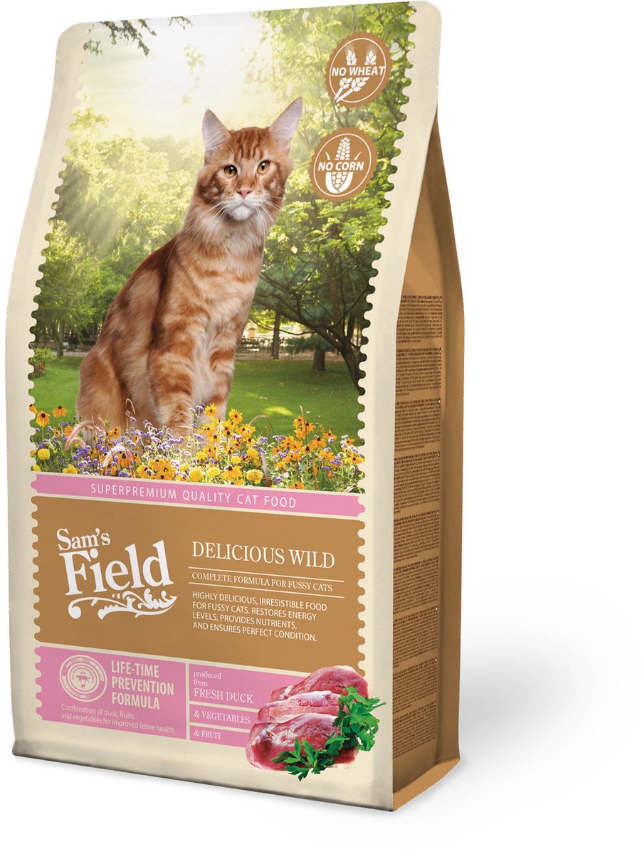 Sam's Field Cat Delicious Wild - Kattenvoer - 2.5 kg