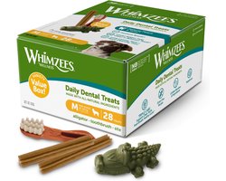 Whimzees Variety Box M - Kauwsnacks - Hond - Assortiment - 28st