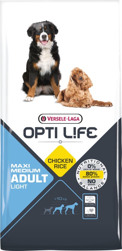 Opti Life Adult Light Medium & Maxi - 12,5 kg