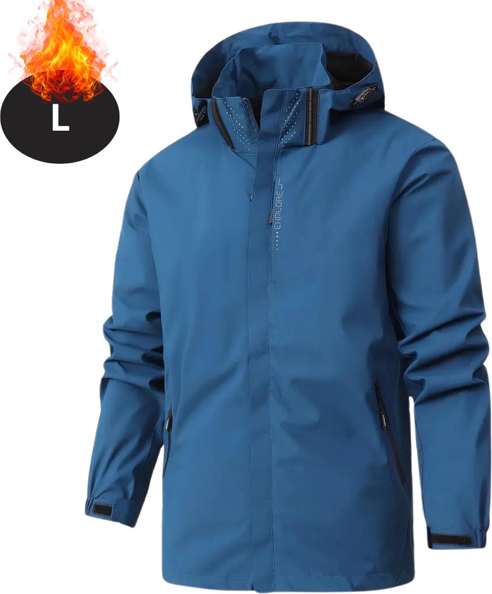 Livano Windjas Voor Heren Parka Lente & Herfst Jas Volwassen Windjack Windbreaker Outdoor Donkerblauw