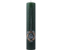 Adventskaars - 25 cm - Adventskaars kalender - ong. 56 branduren - Kerst