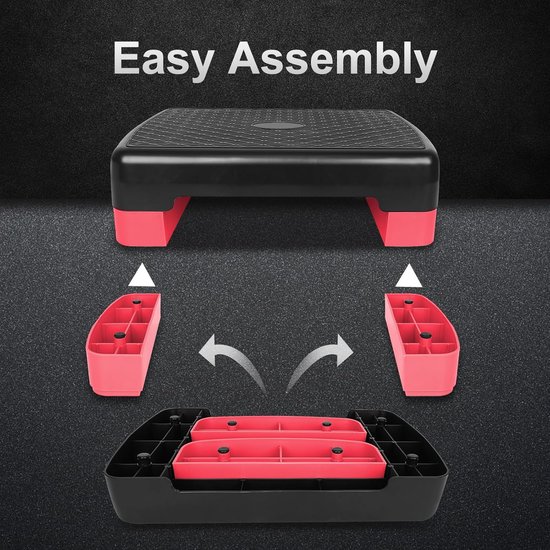 Verstelbare Workout Aerobe Stepper Oefening Stap Platform Trainer Met 2 Riser Al Verstelbare Workout Aerobe Stepper Oefening Stap Platform Trainer Met 2 Riser Al