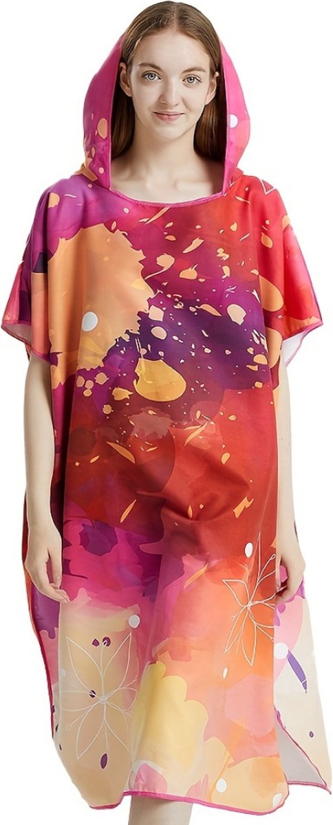 Bovista Surf Poncho Voor Volwassenen - Omkleed Handdoek Zacht - Dames & Heren