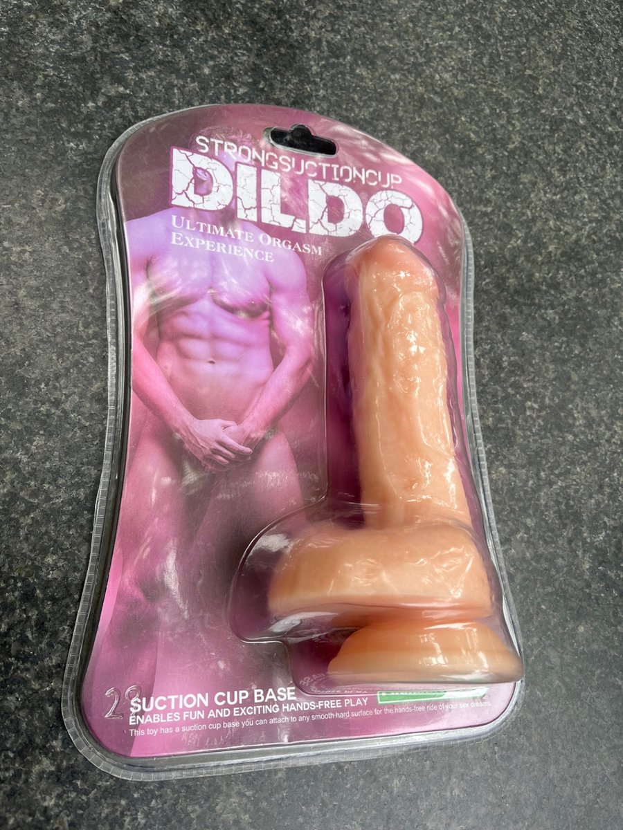 Goedkoopste STRONG SUCTIONCUP DILDO - 8.5 = 21,59 cm. - PVC ph-free - ZUIGNAP DILDO