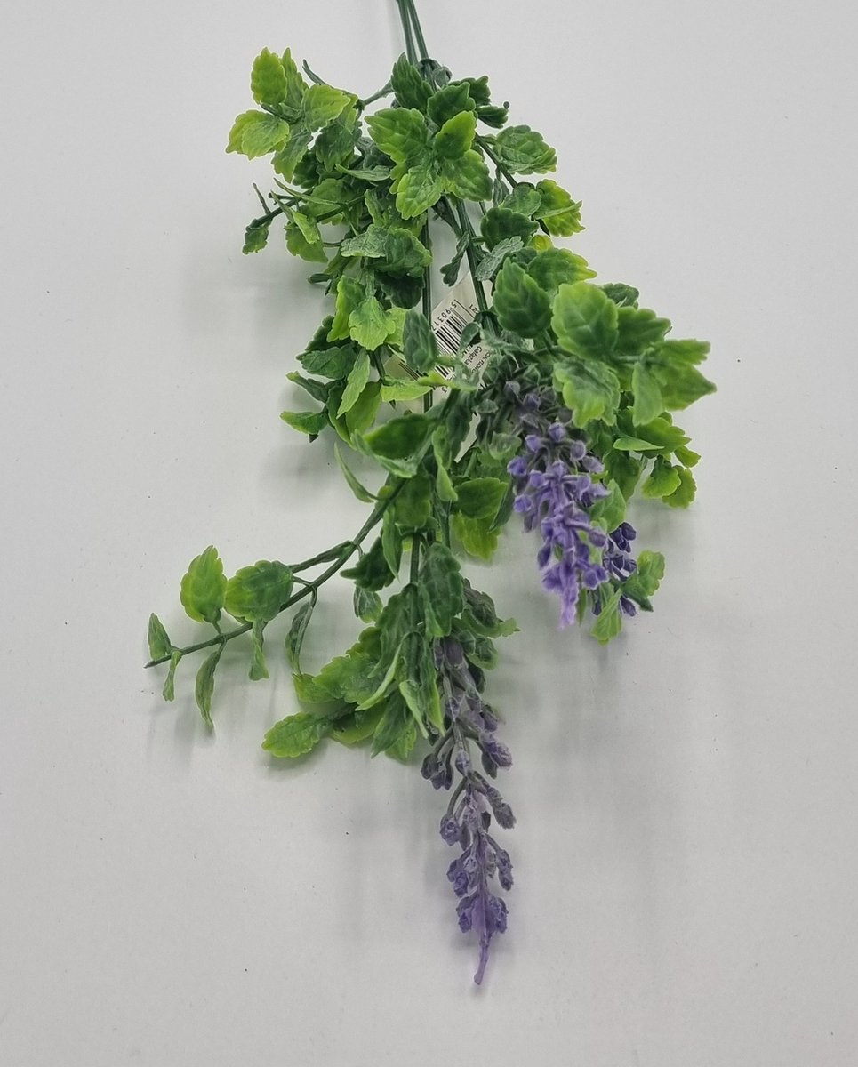 Lavendel, L225, 60cm, Paars, Grafdecoratie, Zijdenbloemen, Kunstbloemen