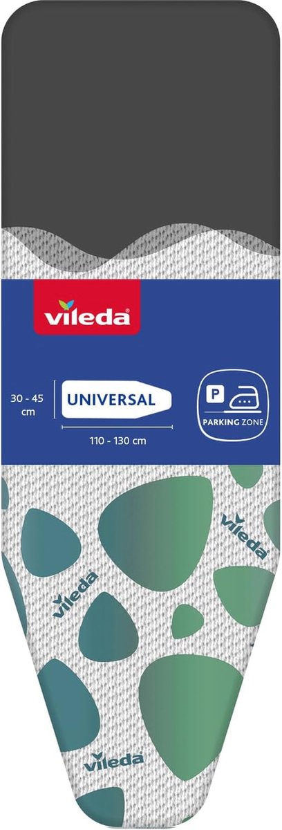 Strijklankovertrek met hitteresistente zone en Quick Fix - Universele maat (30-45 x 110-130) met vlinder afbeelding in zeegroen