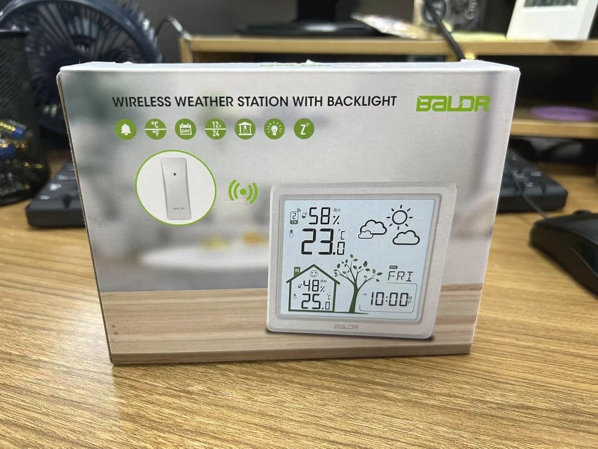 Klok Buiten Weerstation Pc Thermometre Interieur Exterieur Sans Fil - Météo Weerstation Binnen