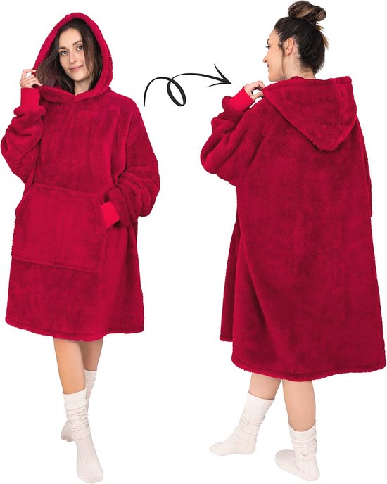 Oversized Teckel Hond Hoodie Deken Mannen Tieners