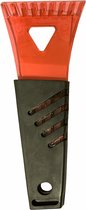 Grattoir à glace/grattoir à vitres en plastique noir/rouge 18 cm - Grattoirs à vitres - Accessoires auto hiver