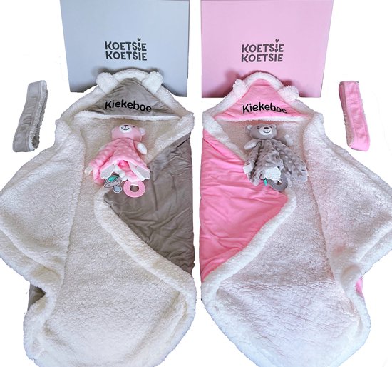 Kraamcadeau tweeling - tweeling meisje - tweeling jongen, diverse kleuren mogelijk - kan ook rechstreeks als cadeau worden verstuurd, twins present, kraampakket tweeling van Lovable Babygift — afbeelding 5