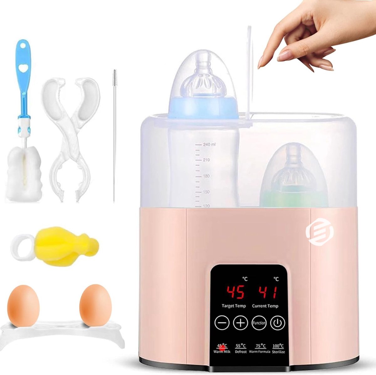 Equivera Flessenwarmer - Flessenwarmers - Flessenwarmer Ondwerweg - Flessenverwarmer - Flessenwarmer Baby - Flesverwarmer - Fleswarmer