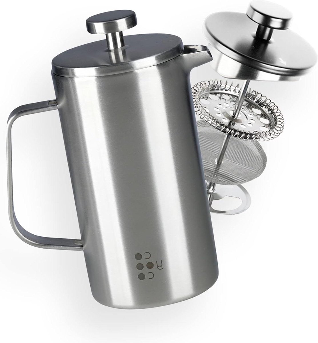 350 ml French Press RVS - Heerlijke koffie voor onderweg - Barista koffiezetapparaat met thermoskan