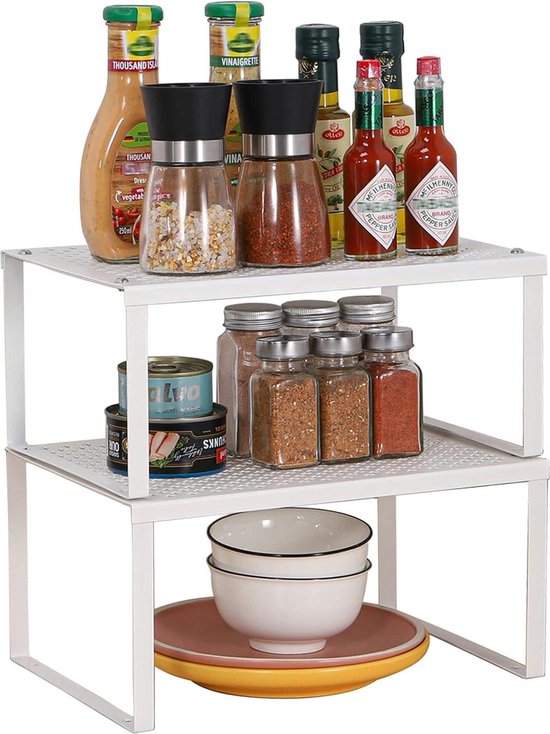 LANEJOY Metal Kitchen Rack Worktop, Set of 2