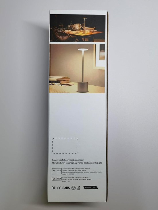 Draadloze oplaadbare LED-tafellampen, Bravzurg 5000mAh batterij-aangedreven tafellampen, 3 kleurmodi, dimbaar, USB-bureaulamp voor thuis, dineren, binnen, buiten, woonkamer 2Zwart