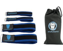 Urban Lifters verstelbare occlusiebanden voor biceps, bilspieren en quad-spieren - X4 Pack. Opbouwen van spieren en herstel. Bloedstroombeperkingsbanden voor dames.