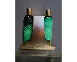 geschenk set vrouwen verjaardag - moeder dag - leuk geschenk - kado - kerst geschenk jbergamot -lemongrass - body lotion - douche gel