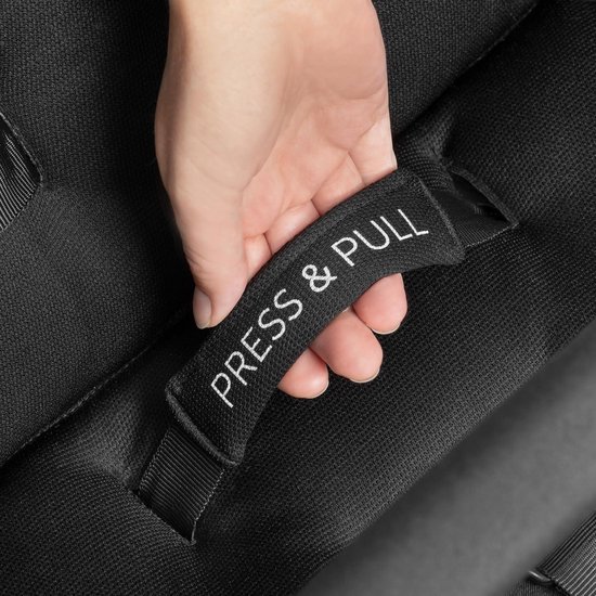 Rapid 3 Driewieler Buggy Tot 25 kg Met Ligfunctie - Vanaf De Geboorte - Klein Inklapbaar - Éénhands Vouwmechanisme - In Hoogte Verstelbare Duwstang - Zwart - Goedkoopste Optie Buggy inklapbaar vliegtuig van Hauck — afbeelding 5
