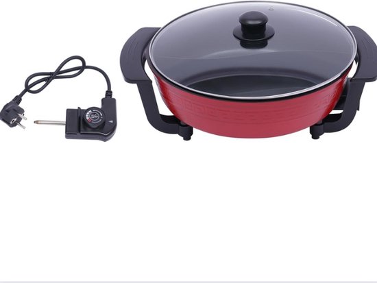 Kensbro Hotpot Elektrisch 6L - Doppelkochfeld Mit 1000W & Antihaft