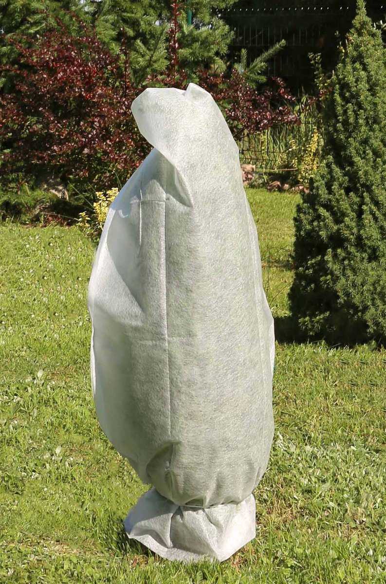 Witte, winterbeschermkap voor planten 50 g/m²